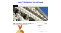 Desktop Screenshot of californiahealthcarelaw.com